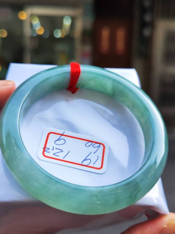 天然緬甸玉A貨 老坑冰種晴底正圈手鐲