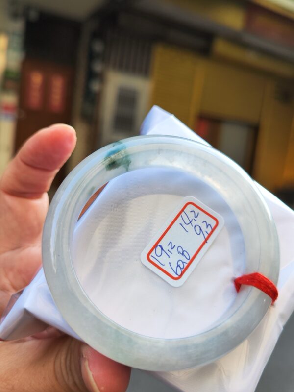 天然緬甸玉A貨 冰玻種厚庄正圈手鐲