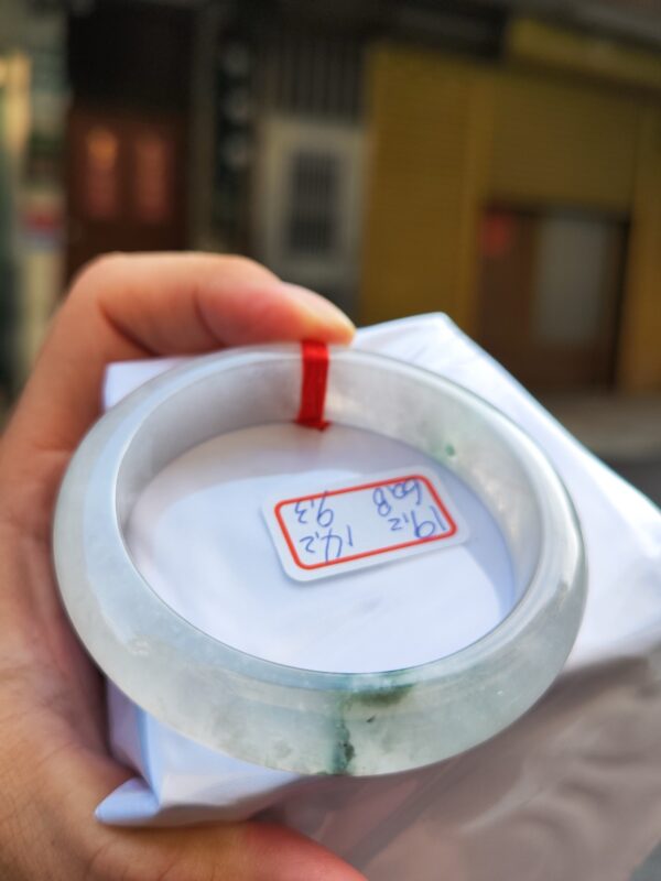 天然緬甸玉A貨 冰玻種厚庄正圈手鐲