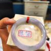 天然緬甸玉A貨  冰種紫羅蘭春彩正圈厚庄手鐲