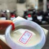 天然緬甸玉A貨  冰種紫羅蘭春彩正圈厚庄手鐲