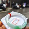 天然緬甸玉A貨 (( 冰種))飄陽綠正圈圓骨手鐲