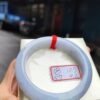 天然緬甸玉A貨  芙蓉種紫羅蘭正圈厚庄手鐲