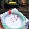天然緬甸玉A貨 ((糯冰種))飄陽綠正圈厚庄手鐲
