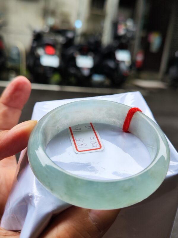 天然緬甸玉A貨 晴水超寬超厚正圈手鐲