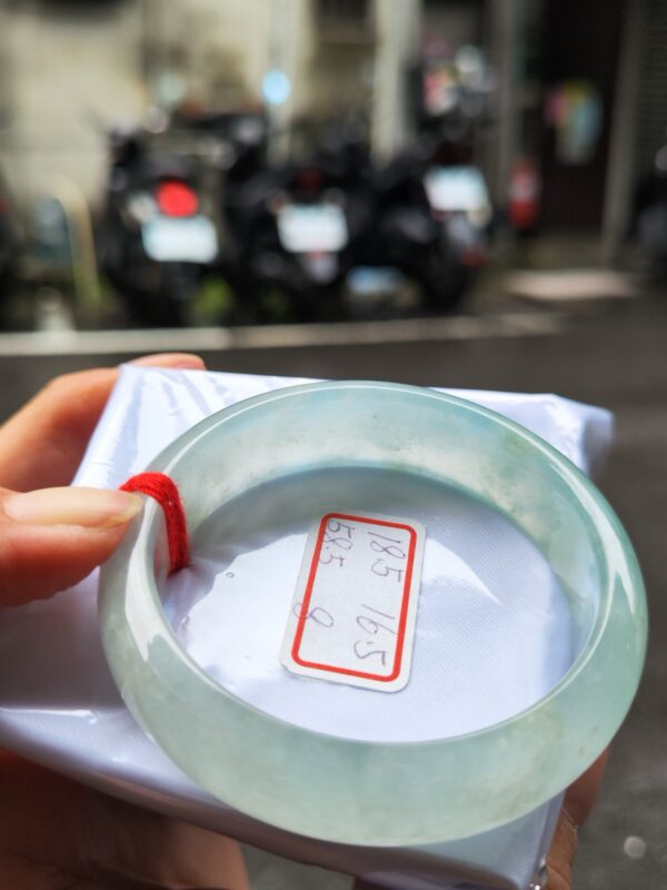 天然緬甸玉A貨 晴水超寬超厚正圈手鐲