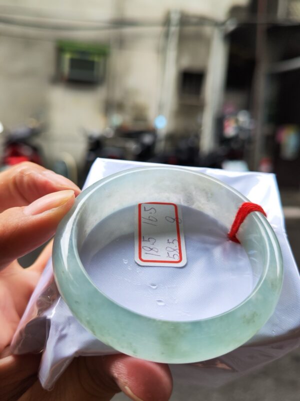 天然緬甸玉A貨 晴水超寬超厚正圈手鐲