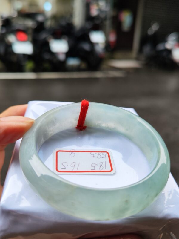 天然緬甸玉A貨 晴水超寬超厚正圈手鐲