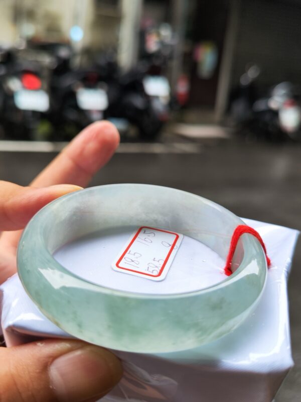 天然緬甸玉A貨 晴水超寬超厚正圈手鐲