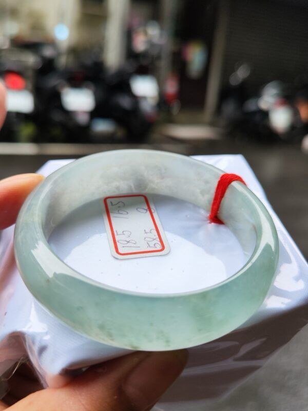 天然緬甸玉A貨 晴水超寬超厚正圈手鐲