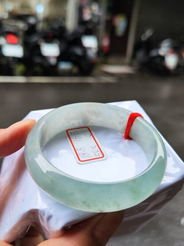 天然緬甸玉A貨 晴水超寬超厚正圈手鐲
