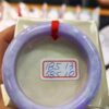 天然緬甸玉A貨 濃豔紫羅蘭正圈超級厚庄手鐲