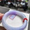 天然緬甸玉A貨 濃豔紫羅蘭正圈厚庄手鐲
