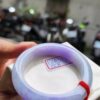 天然緬甸玉A貨 濃豔紫羅蘭正圈厚庄手鐲