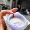 天然緬甸玉A貨 濃豔紫羅蘭正圈厚庄手鐲