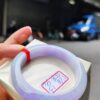 天然緬甸玉A貨 濃豔紫羅蘭正圈厚庄手鐲