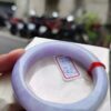 天然緬甸玉A貨 濃豔紫羅蘭正圈超級厚庄手鐲