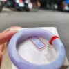 天然緬甸玉A貨 濃豔紫羅蘭正圈超級厚庄手鐲