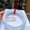 天然緬甸玉A貨 (( 玻璃種))白月光正圈超厚庄手鐲