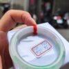 天然緬甸玉A貨 冰種淡紫春彩正圈圓骨手鐲