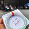 天然緬甸玉A貨 冰種淡紫春彩正圈圓骨手鐲