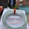 天然緬甸玉A貨 放光玻璃種飄花厚庄正圈手鐲