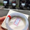 天然緬甸玉A貨 冰種飄陽綠厚庄正圈手鐲