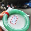 💚 天然緬甸A貨｜滿陽綠正圈圓骨胖胖鐲