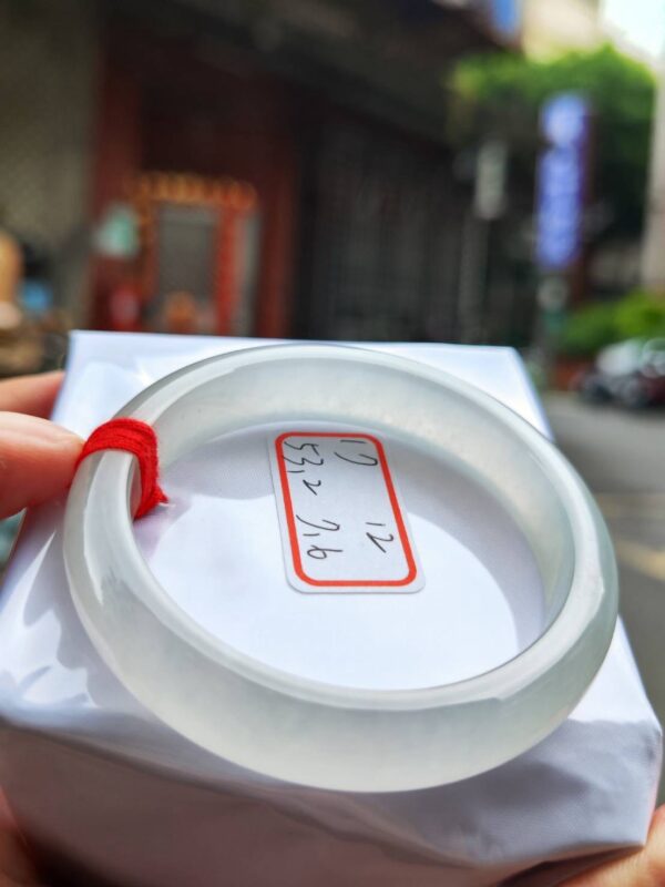 💎 天然緬甸A貨玻璃種 · 白月光手鐲