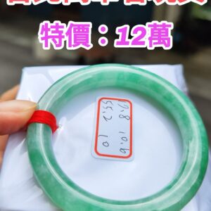 💎 天然緬甸A貨滿陽綠手鐲
