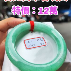 💚 天然緬甸A貨｜滿陽綠正圈圓骨胖胖鐲