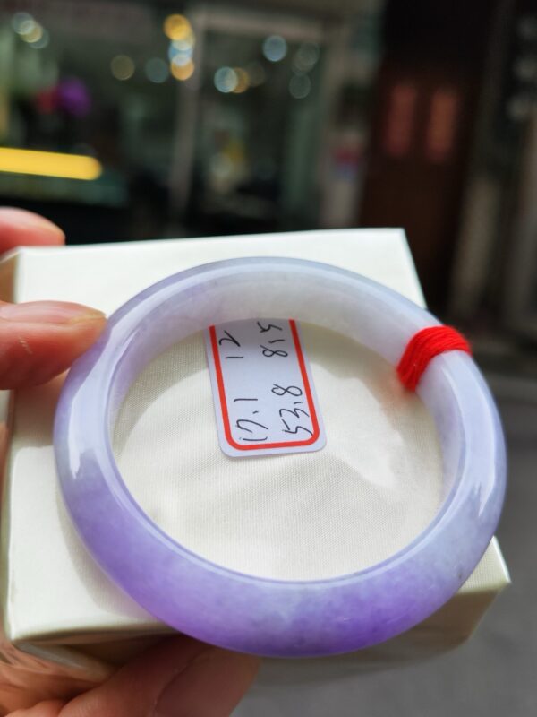 💜 天然緬甸A貨｜濃豔紫羅蘭厚庄正圈手鐲