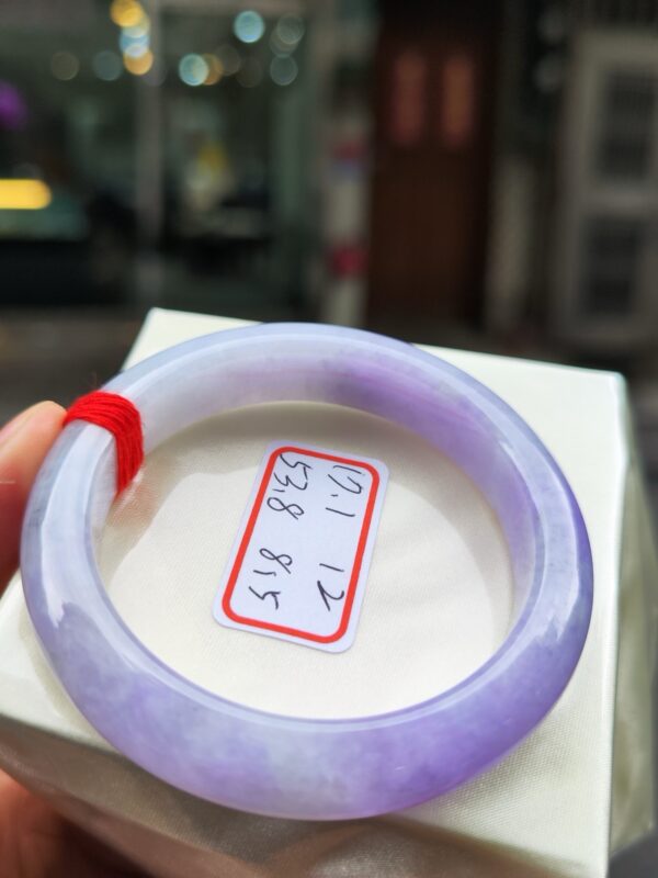 💜 天然緬甸A貨｜濃豔紫羅蘭厚庄正圈手鐲