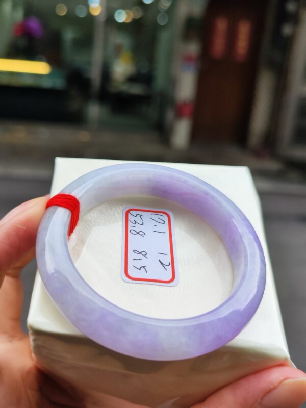 💜 天然緬甸A貨｜濃豔紫羅蘭厚庄正圈手鐲