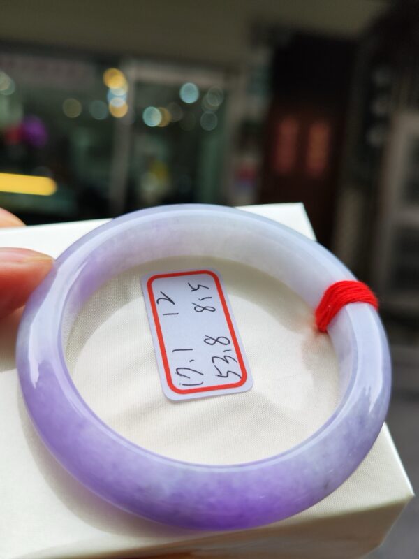 💜 天然緬甸A貨｜濃豔紫羅蘭厚庄正圈手鐲