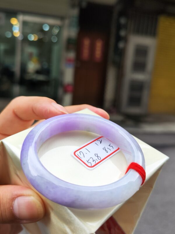 💜 天然緬甸A貨｜濃豔紫羅蘭厚庄正圈手鐲