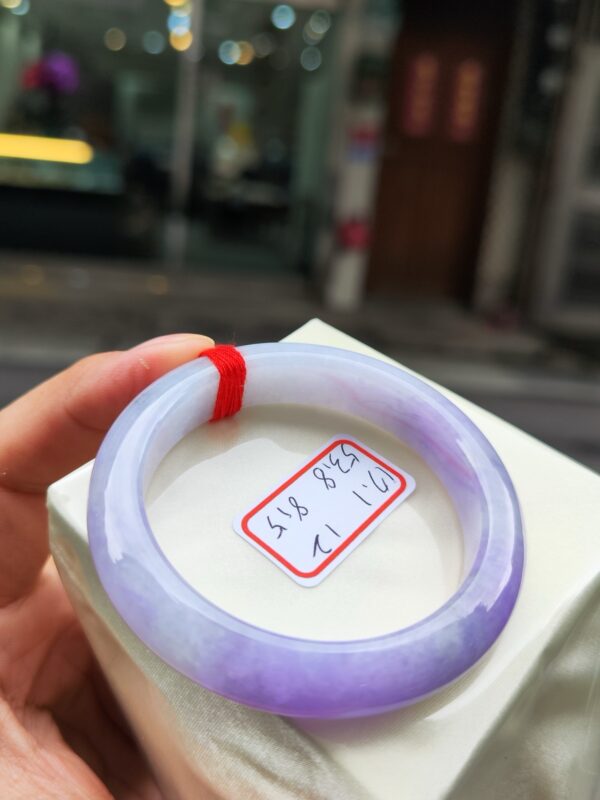 💜 天然緬甸A貨｜濃豔紫羅蘭厚庄正圈手鐲