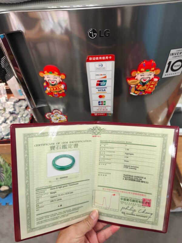 天然緬甸玉A貨｜冰透滿陽綠｜正圈圓骨手鐲