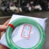 天然緬甸玉A貨｜冰透滿陽綠｜正圈圓骨手鐲