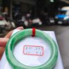 天然緬甸玉A貨｜冰透滿陽綠｜正圈圓骨手鐲