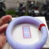 天然緬甸玉A貨｜濃豔紫羅蘭｜正圈超厚庄手鐲