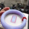 天然緬甸玉A貨｜濃豔紫羅蘭｜正圈超厚庄手鐲