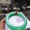 天然緬甸玉A貨｜滿陽綠｜正圈超厚庄手鐲