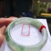 天然緬甸玉A貨｜放光玻璃種飄綠花｜正圈手鐲