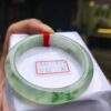 天然緬甸玉A貨｜放光玻璃種飄綠花｜正圈手鐲