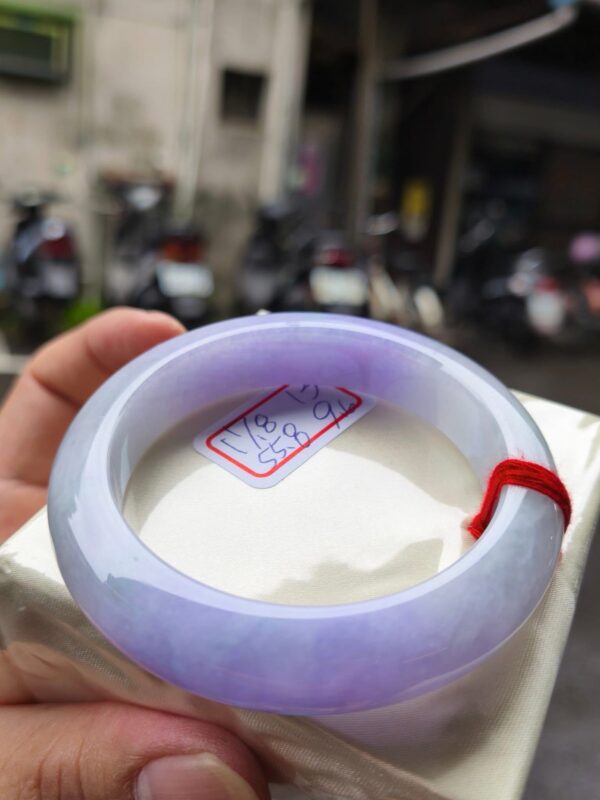天然緬甸玉A貨｜芙蓉種濃紫羅蘭｜正圈厚庄手鐲