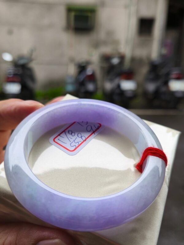 天然緬甸玉A貨｜芙蓉種濃紫羅蘭｜正圈厚庄手鐲