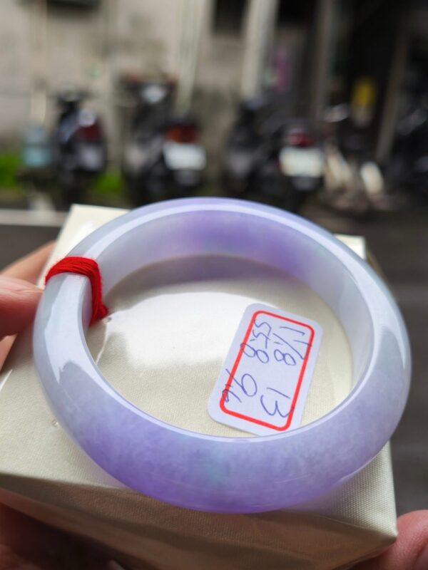 天然緬甸玉A貨｜芙蓉種濃紫羅蘭｜正圈厚庄手鐲
