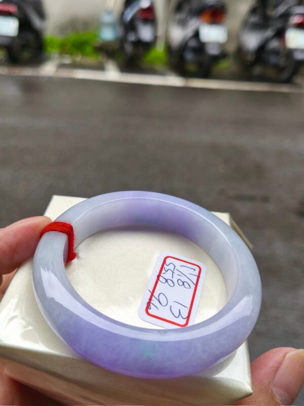 天然緬甸玉A貨｜芙蓉種濃紫羅蘭｜正圈厚庄手鐲