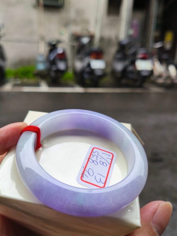 天然緬甸玉A貨｜芙蓉種濃紫羅蘭｜正圈厚庄手鐲